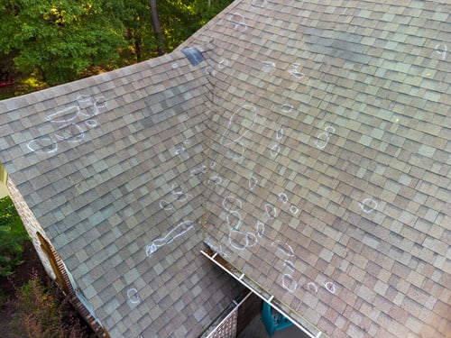 Hail Damage Restoration -  Wolfe Construction Co - West Tennessee - Home Builder & Remodeler 